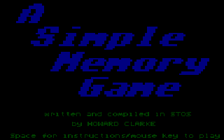 Thumbnail of other screenshot of A Simple Memory Game