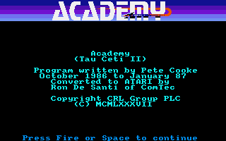 Thumbnail of other screenshot of Academy - Tau Ceti II