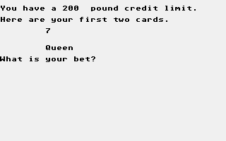 Thumbnail of other screenshot of Acey Ducey Card Game