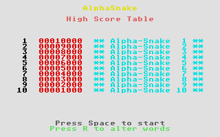 Thumbnail of other screenshot of Alphasnake