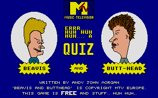 Thumbnail of other screenshot of Beavis and Butt-Head Quiz