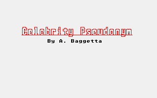 Thumbnail of other screenshot of Celebrity Pseudonym