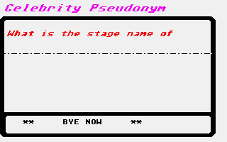 Thumbnail of other screenshot of Celebrity Pseudonym