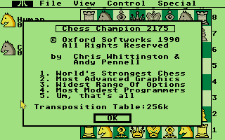 Thumbnail of other screenshot of Chess Champion 2175