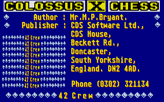 Thumbnail of other screenshot of Colossus Chess X
