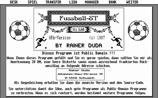 Screenshot of Fussball-ST
