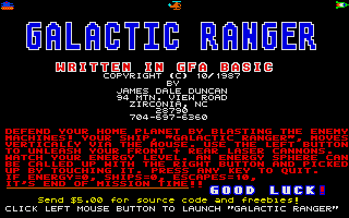 Thumbnail of other screenshot of Galactic Ranger