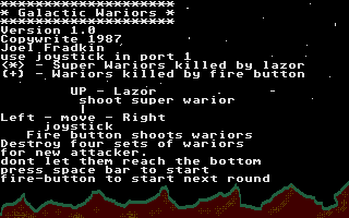 Thumbnail of other screenshot of Galactic Wariors