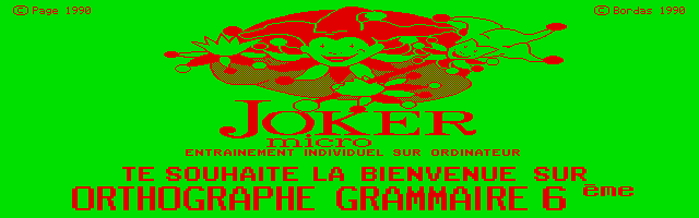 Thumbnail of other screenshot of Joker Micro - Orthographe Grammaire 6e