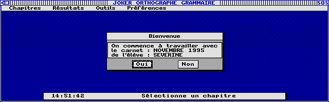 Thumbnail of other screenshot of Joker Micro - Orthographe Grammaire 6e