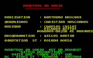 Thumbnail of other screenshot of Meurtres En Serie