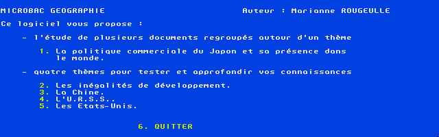 Thumbnail of other screenshot of Micro Bac Géographie