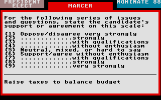 Thumbnail of other screenshot of President Elect - 1988 Edition