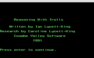 Thumbnail of other screenshot of Reasoning with Trolls