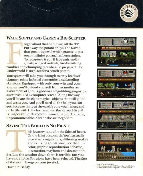 Large scan of the game box