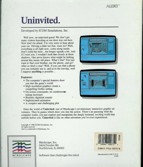 Large scan of the game box