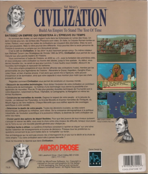 Large scan of the game box