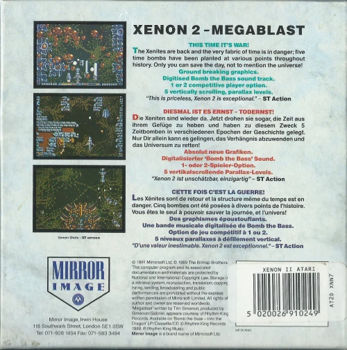 Large scan of the game box