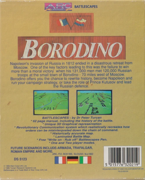 Large scan of the game box