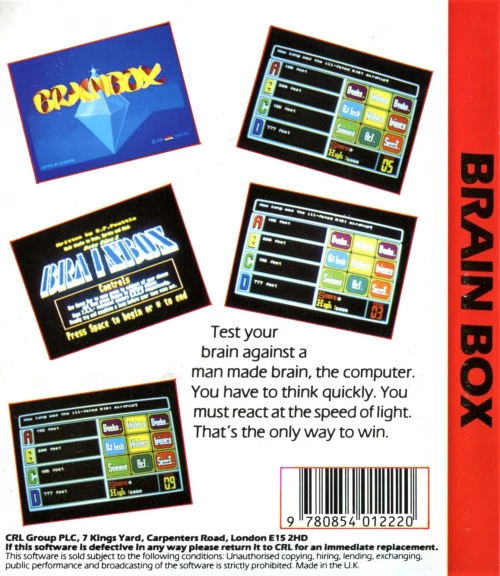 Large scan of the game box