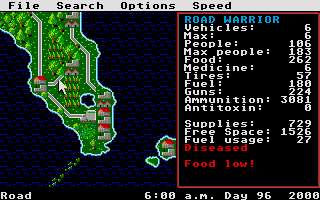 Thumbnail of other screenshot of Roadwar 2000