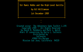 Thumbnail of other screenshot of Sir Ramic Hobbs And The High Level Gorilla