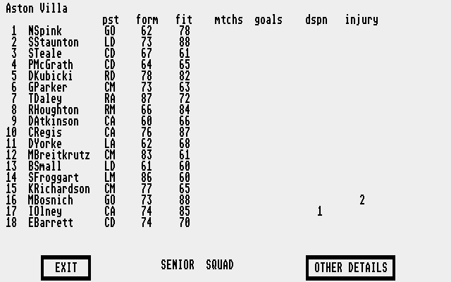 Thumbnail of other screenshot of Soccer Management Simulator