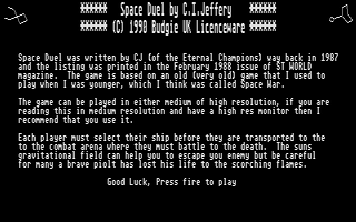 Thumbnail of other screenshot of Space Duel