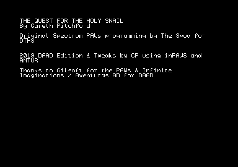 Thumbnail of other screenshot of The Quest For the Holy Snail