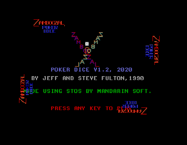 Thumbnail of other screenshot of Zamboozal Poker Dice
