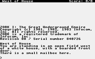 Thumbnail of other screenshot of Zork I - The Great Underground Empire