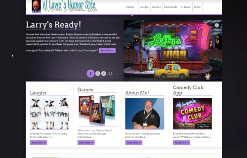 Screenshot of link Al Lowe's Humor Site