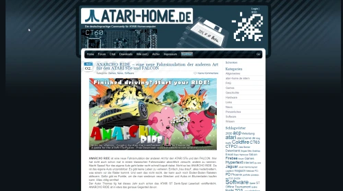 Screenshot of link Atari Home