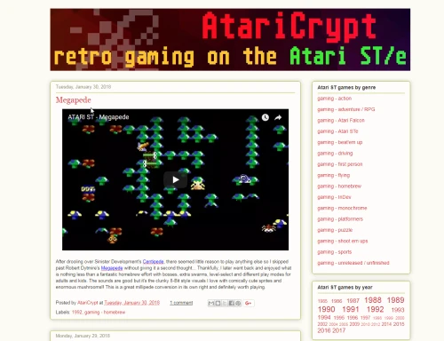 Screenshot of link AtariCrypt