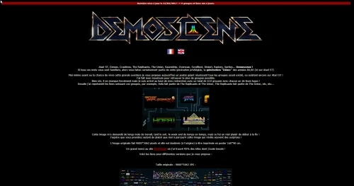 Screenshot of link Demoscene poster