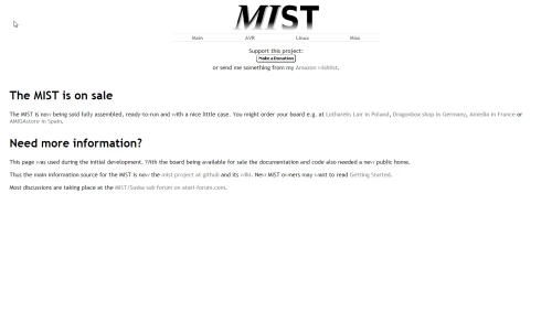 Screenshot of link Myst