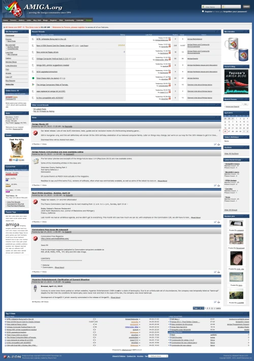 Screenshot of link Amiga.org
