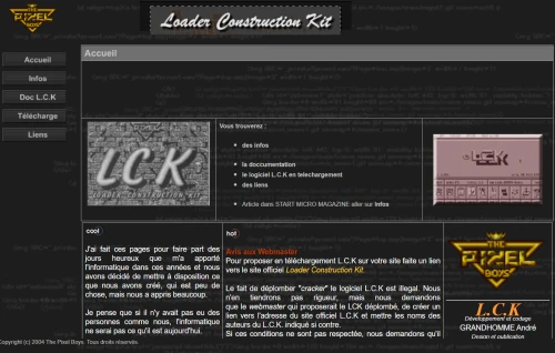 Screenshot of the link LOADER CONSTRUCTION KIT  (Pixel Boys)