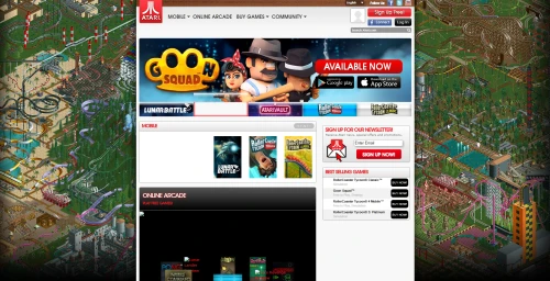 Screenshot of link Atari
