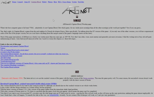 Screenshot of link ARGanoid's ST Scene page