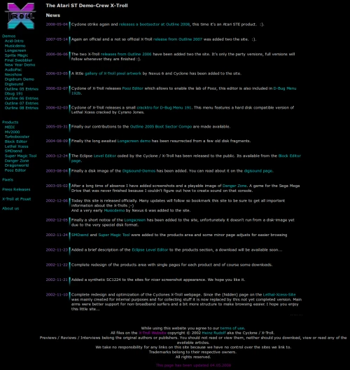Screenshot of link X-Troll