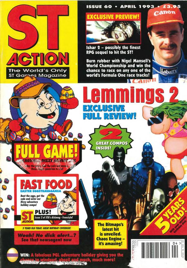 Cover for ST Action 60 (Apr 1993)