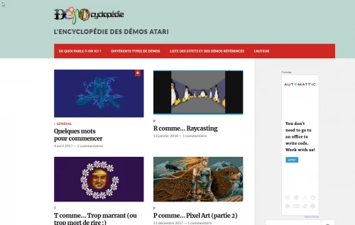 Screenshot of website StSurvivor Demo Blog