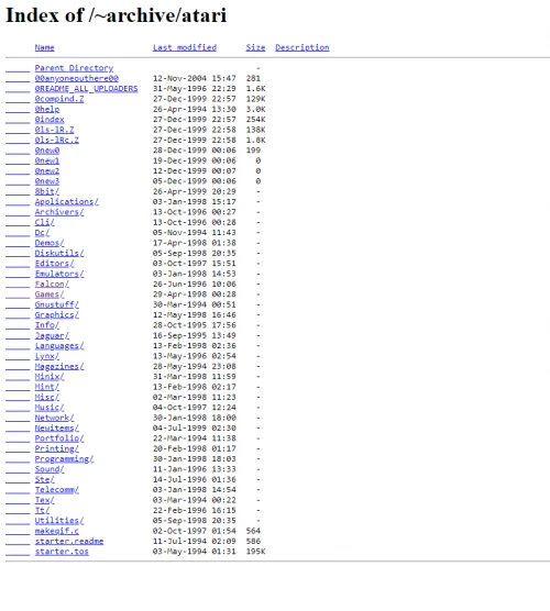 Screenshot of website Umich