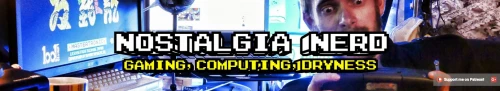 Screenshot of website Nostalgia Nerd