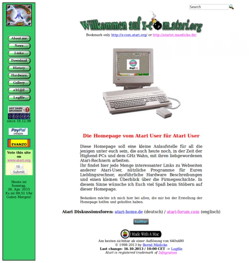 Screenshot of website Bernd Maedicke